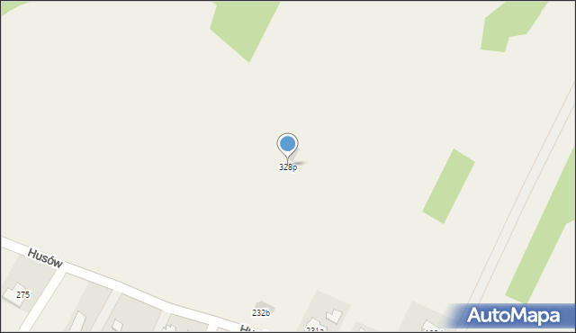 Husów, Husów, 328p, mapa Husów