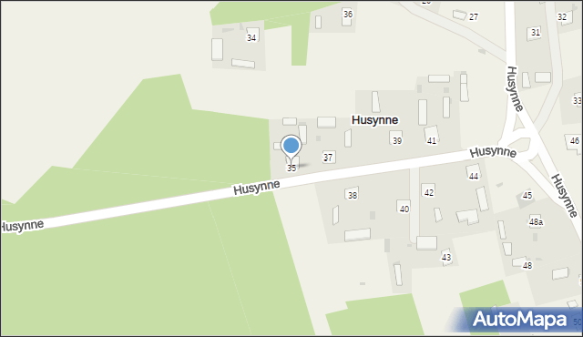 Husynne, Husynne, 35, mapa Husynne