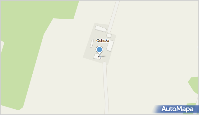 Huszcza, Huszcza Druga, 71, mapa Huszcza