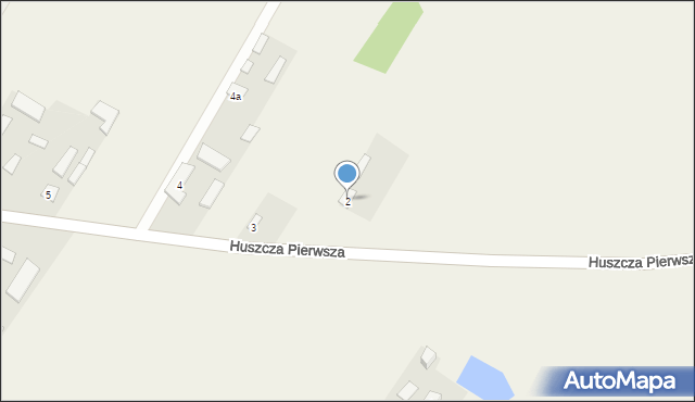 Huszcza, Huszcza Pierwsza, 2, mapa Huszcza