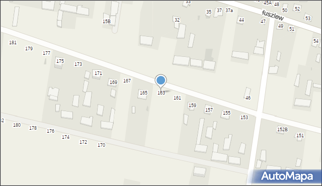 Huszlew, Huszlew, 163, mapa Huszlew