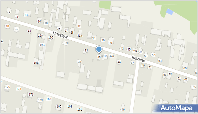 Huszlew, Huszlew, 35, mapa Huszlew