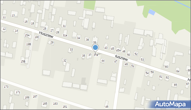 Huszlew, Huszlew, 37a, mapa Huszlew