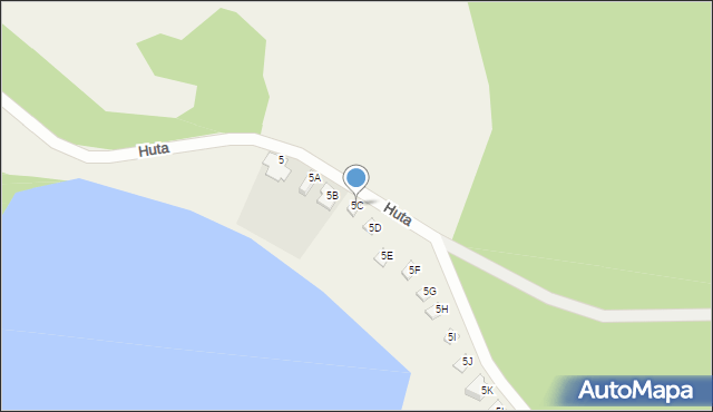 Huta, Huta, 5C, mapa Huta