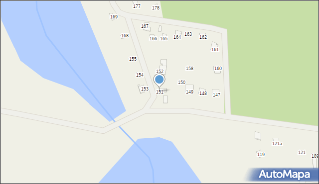 Huta, Huta, 151, mapa Huta