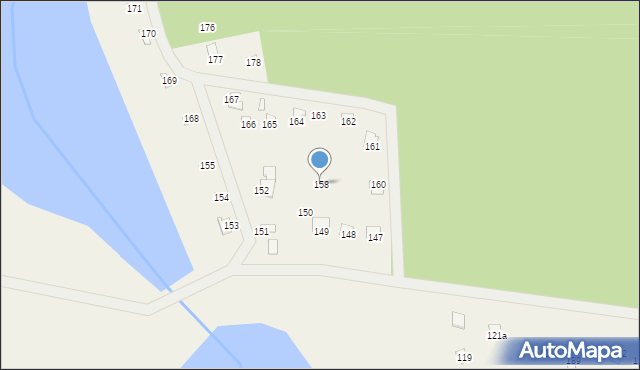 Huta, Huta, 158, mapa Huta