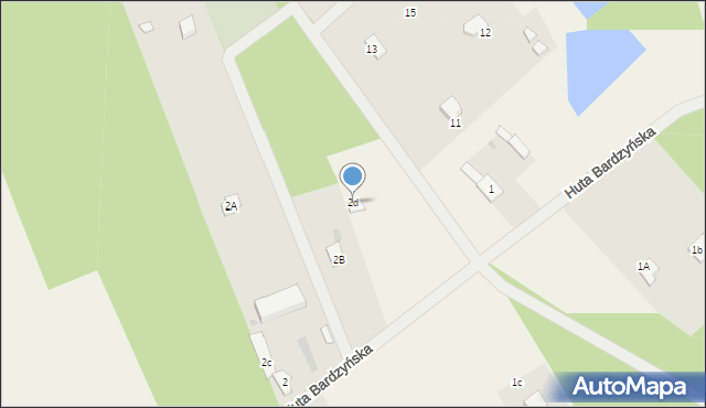 Huta Bardzyńska, Huta Bardzyńska, 2d, mapa Huta Bardzyńska