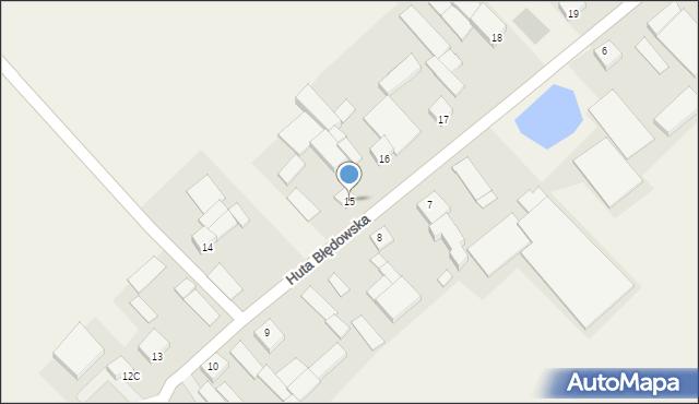 Huta Błędowska, Huta Błędowska, 15, mapa Huta Błędowska