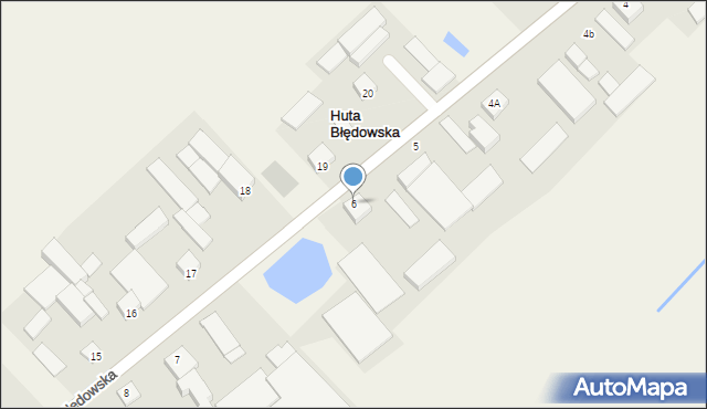 Huta Błędowska, Huta Błędowska, 6, mapa Huta Błędowska