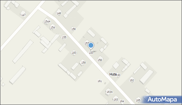 Huta Józefów, Huta Józefów, 158A, mapa Huta Józefów