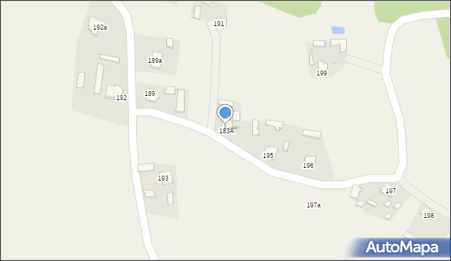 Huta Komorowska, Huta Komorowska, 183A, mapa Huta Komorowska
