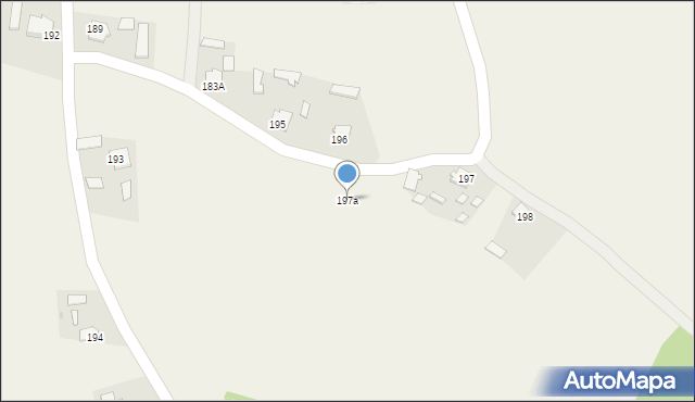 Huta Komorowska, Huta Komorowska, 197a, mapa Huta Komorowska