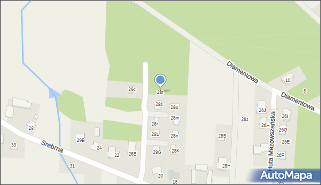 Huta Mazowszańska, Huta Mazowszańska, 28t, mapa Huta Mazowszańska