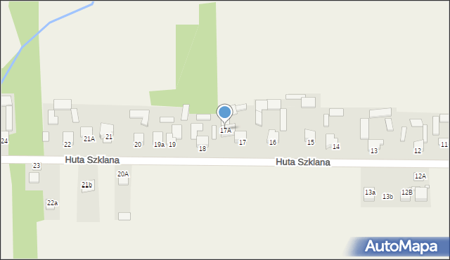 Huta Podłysica, Huta Podłysica, 17A, mapa Huta Podłysica