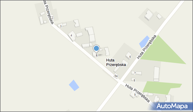 Huta Przerębska, Huta Przerębska, 5, mapa Huta Przerębska