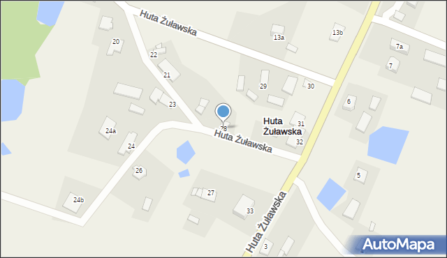 Huta Żuławska, Huta Żuławska, 28, mapa Huta Żuławska