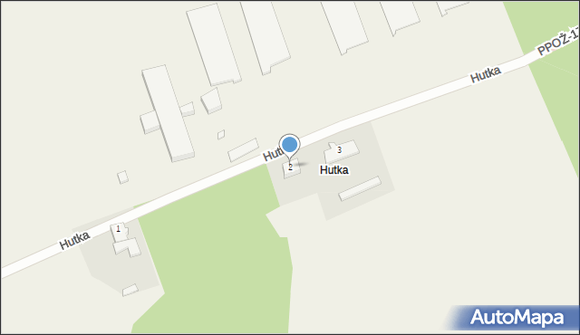 Hutka, Hutka, 2, mapa Hutka