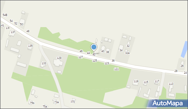 Hutki, Hutki, 42, mapa Hutki