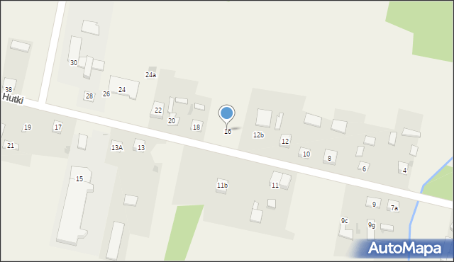 Hutki, Hutki, 16, mapa Hutki