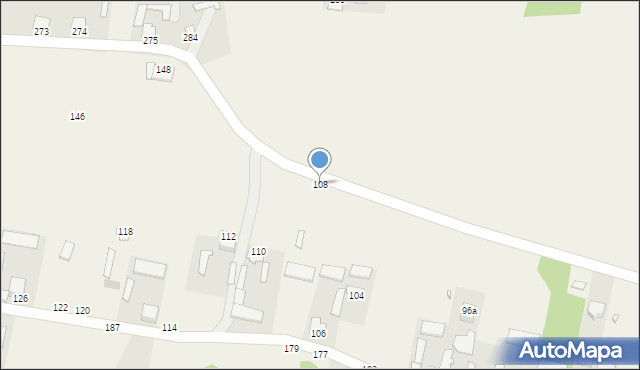 Hutków, Hutków, 108, mapa Hutków