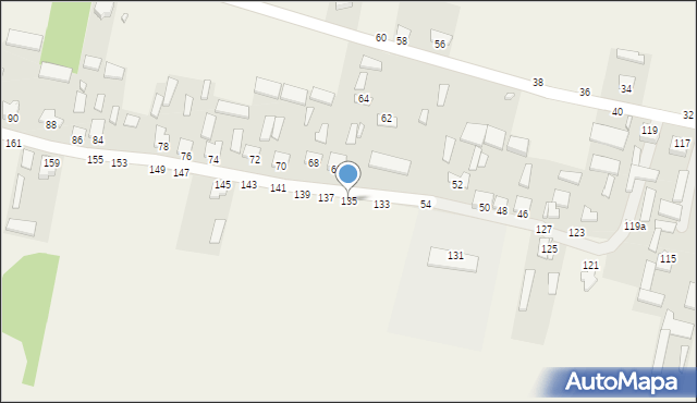 Hutków, Hutków, 135, mapa Hutków