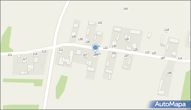 Hutków, Hutków, 205, mapa Hutków