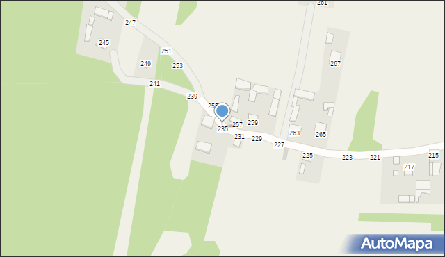 Hutków, Hutków, 235, mapa Hutków
