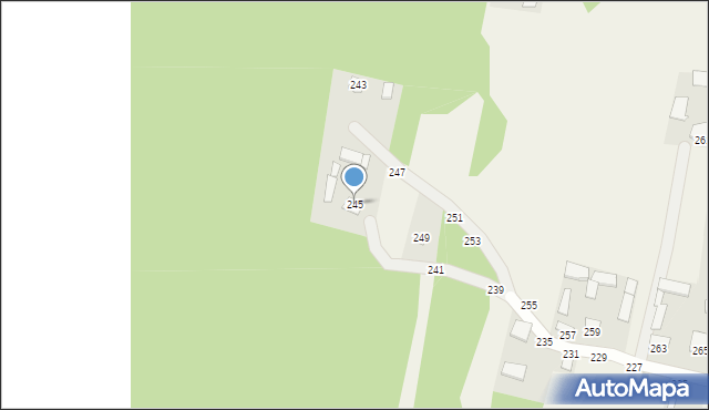 Hutków, Hutków, 245, mapa Hutków