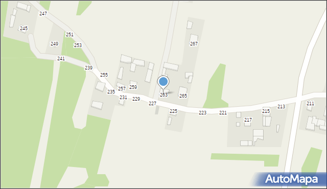 Hutków, Hutków, 263, mapa Hutków