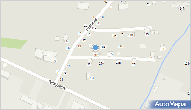 Krosno, Hutnicza, 21B, mapa Krosna