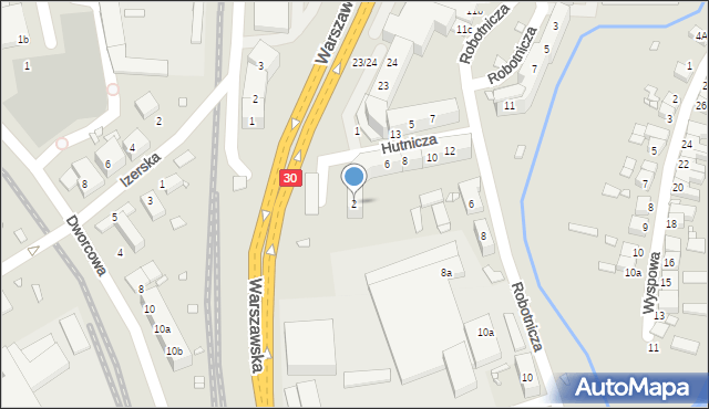 Lubań, Hutnicza, 2, mapa Lubań