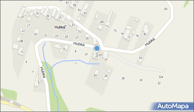 Maniowy, Hubka, 12, mapa Maniowy