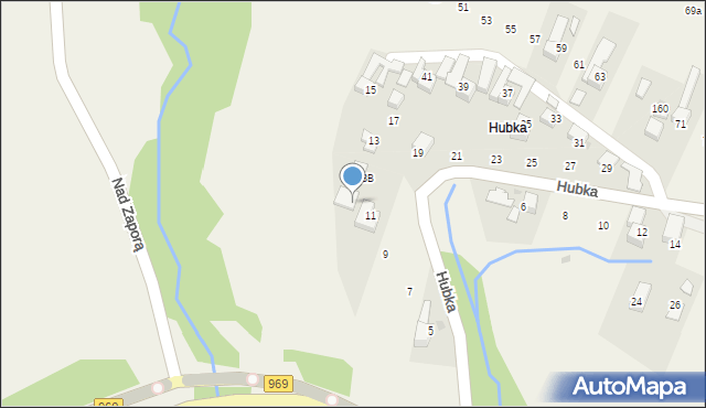 Maniowy, Hubka, 13C, mapa Maniowy