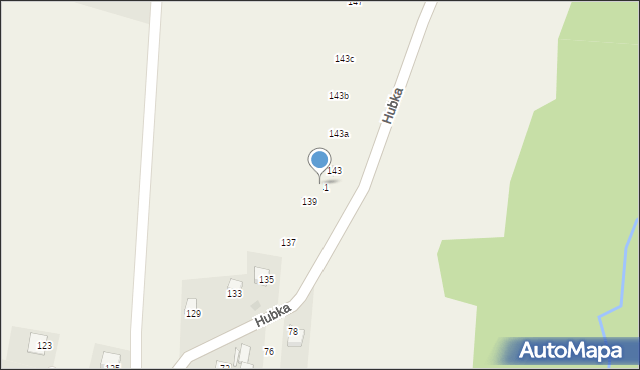 Maniowy, Hubka, 141, mapa Maniowy