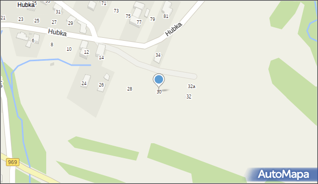 Maniowy, Hubka, 30, mapa Maniowy