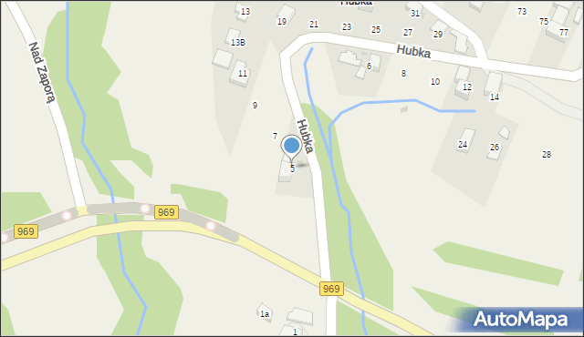 Maniowy, Hubka, 5, mapa Maniowy