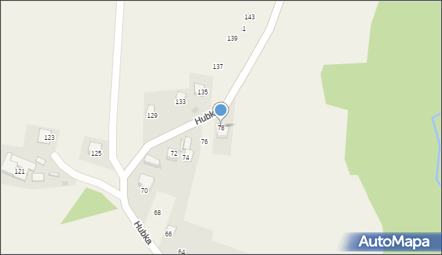 Maniowy, Hubka, 78, mapa Maniowy