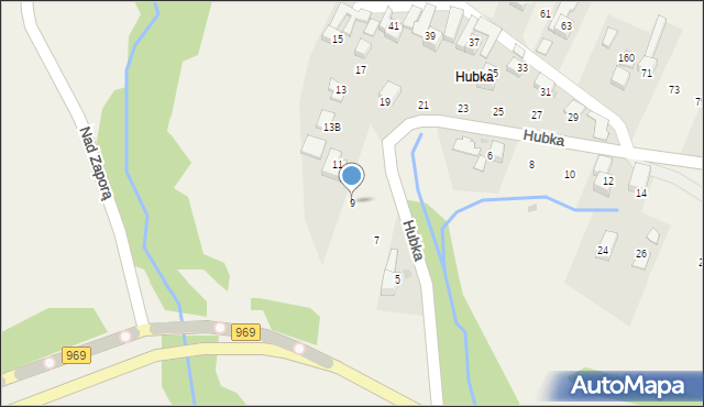 Maniowy, Hubka, 9, mapa Maniowy