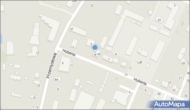 Mińsk Mazowiecki, Huberta Jana, dr., 5, mapa Mińsk Mazowiecki