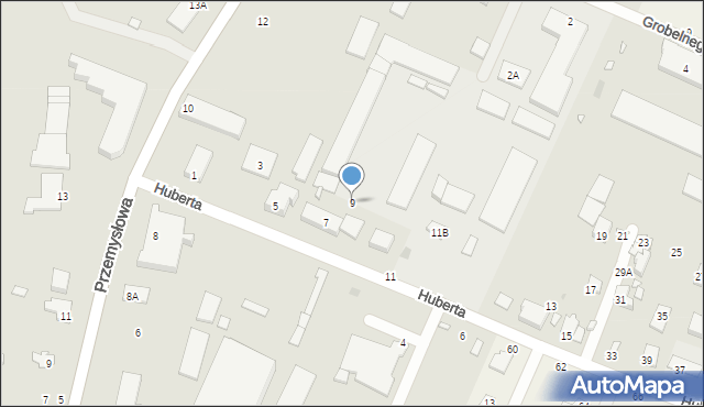 Mińsk Mazowiecki, Huberta Jana, dr., 9, mapa Mińsk Mazowiecki