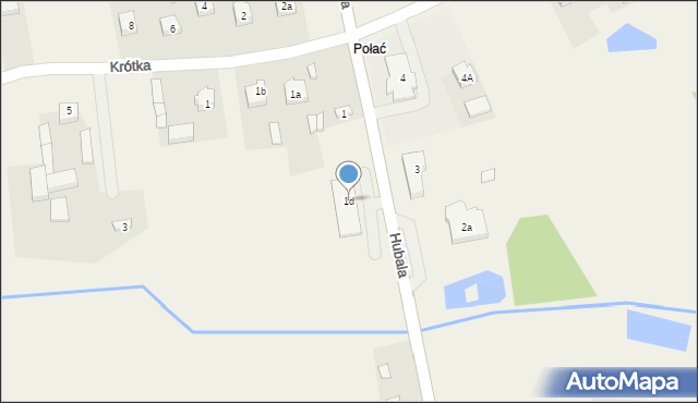 Mniszków, Hubala Henryka, mjr., 1d, mapa Mniszków