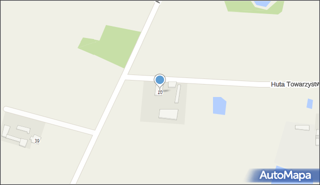 Mstowo, Huta Towarzystwo, 10, mapa Mstowo