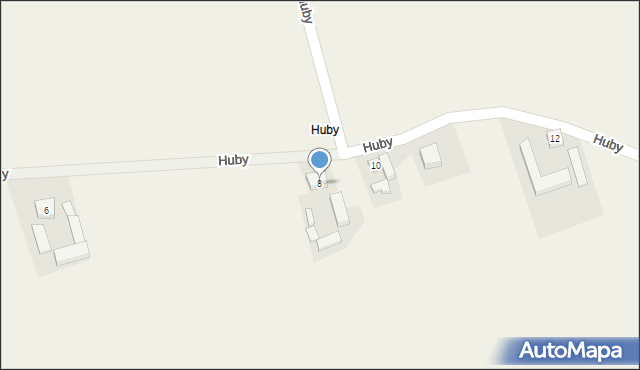 Mszczyczyn, Huby, 8, mapa Mszczyczyn
