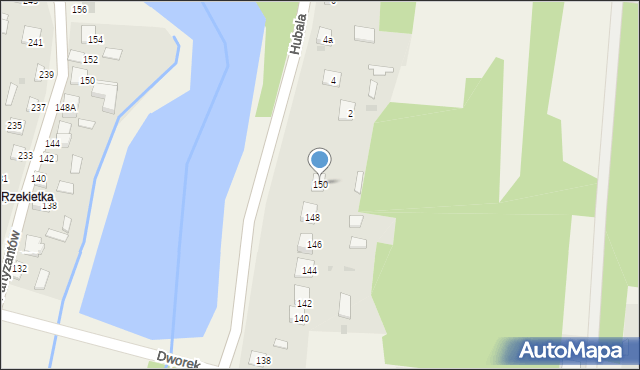 Niekłań Mały, Hubala Henryka, mjr., 150, mapa Niekłań Mały