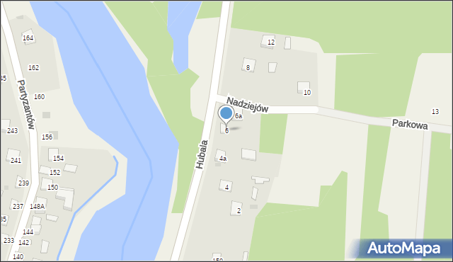 Niekłań Wielki, Hubala Henryka, mjr., 6, mapa Niekłań Wielki