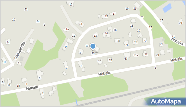 Nowa Dęba, Hubala Henryka, mjr., 30, mapa Nowa Dęba