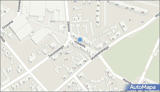 Nowa Sól, Hutnicza, 5a, mapa Nowa Sól