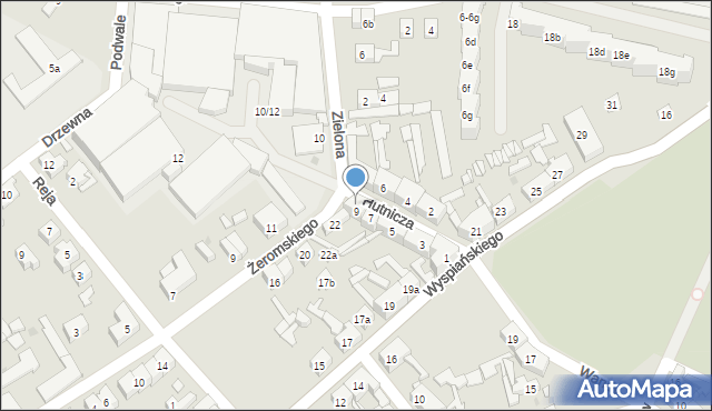 Nowa Sól, Hutnicza, 9a, mapa Nowa Sól