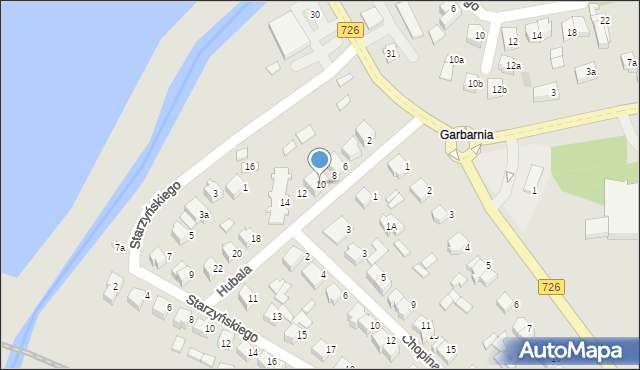 Opoczno, Hubala Henryka, mjr., 10, mapa Opoczno