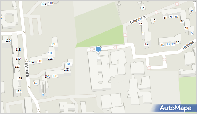 Opole, Hubala Henryka, mjr., 2, mapa Opola